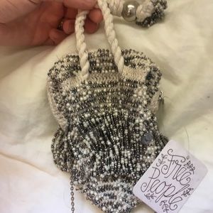 Small beaded free people bag